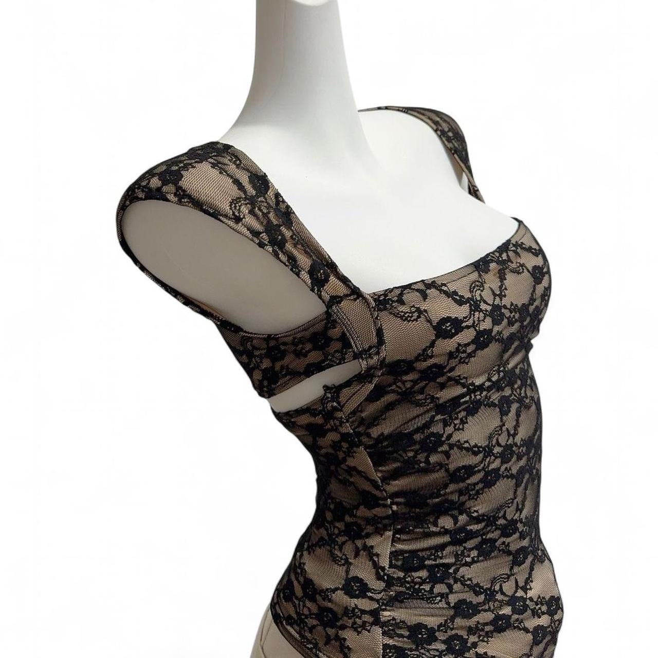 lace square neck top