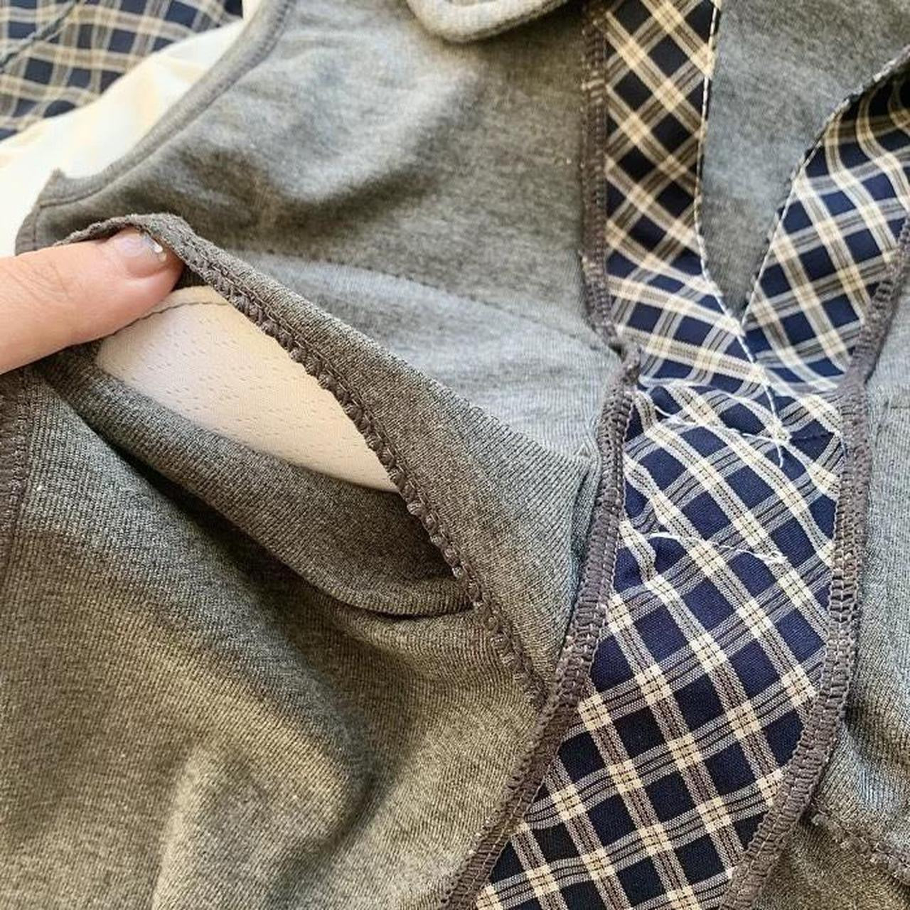 plaid tie detail top with a touch of whimsy