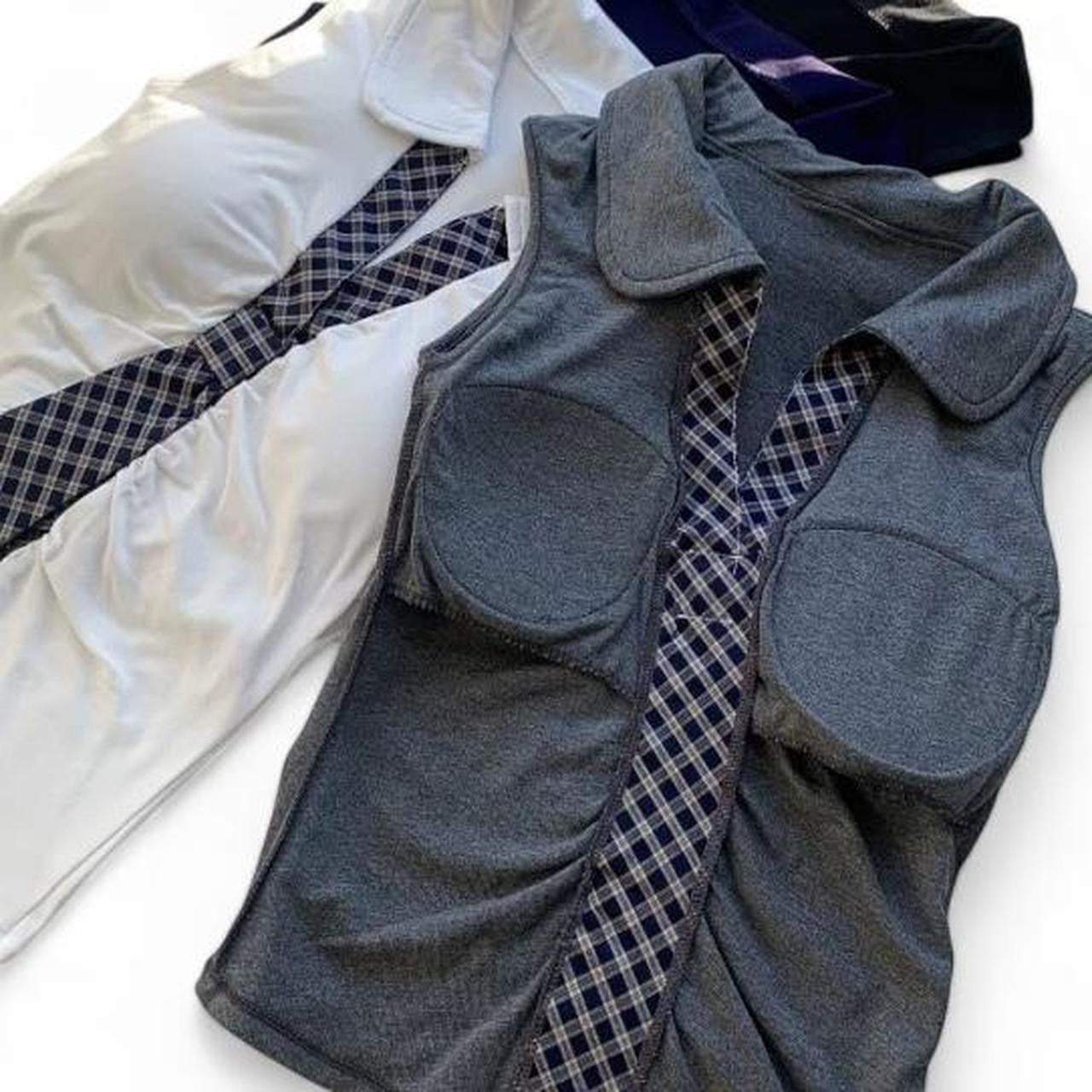 plaid tie detail top with a touch of whimsy