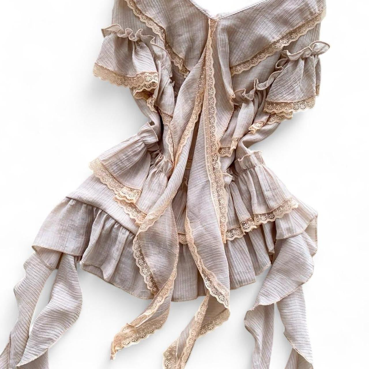 ruffle cami top with adjustable straps