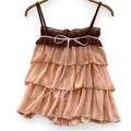 ruffled top with bow