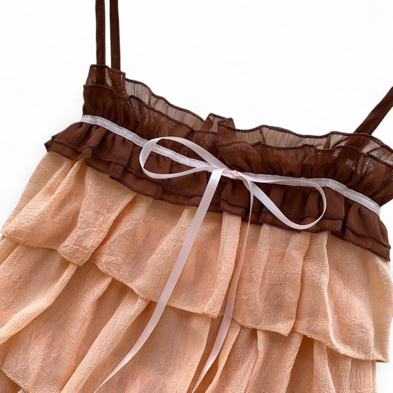 ruffled top with bow