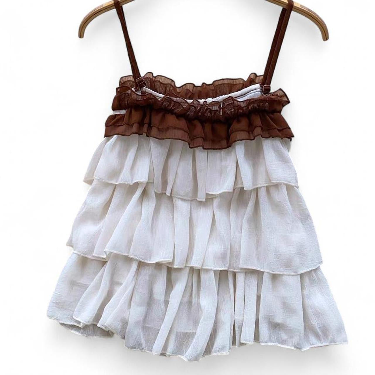 ruffled top with bow